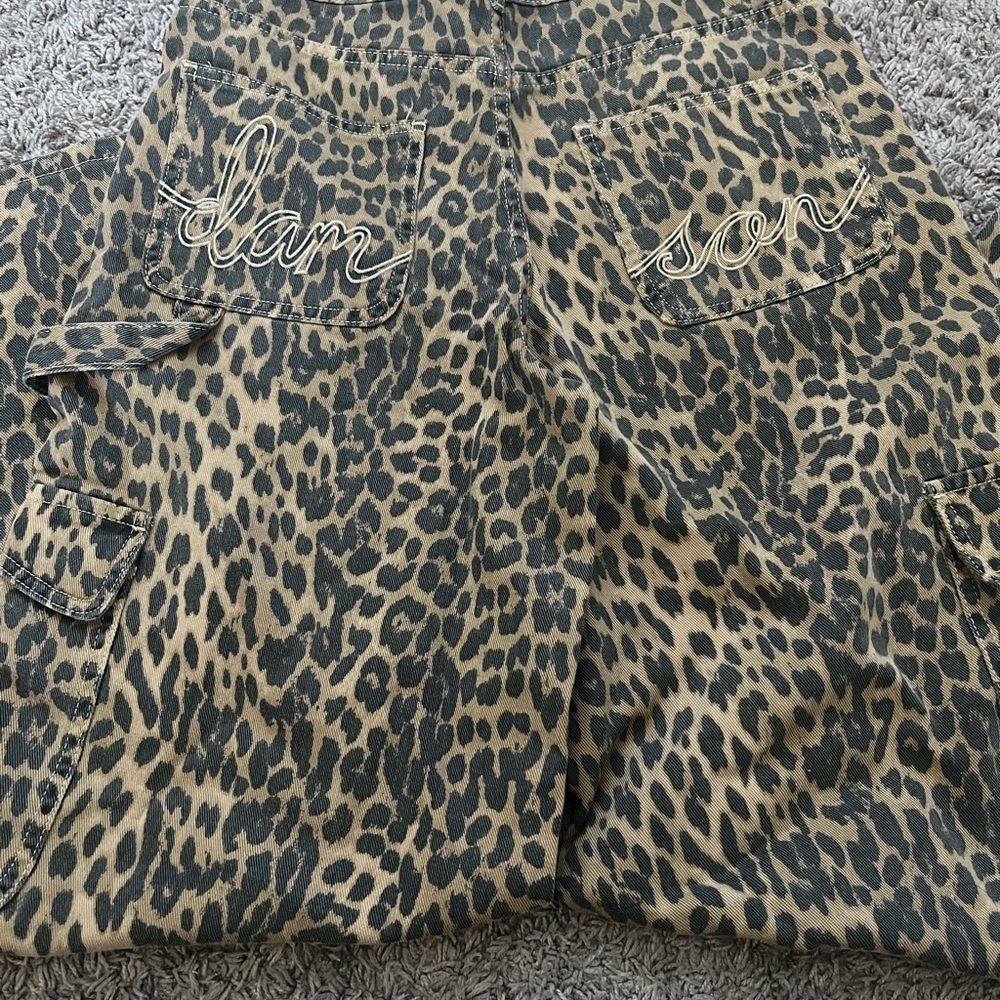 Damson Madder Leopard Cargo Pants